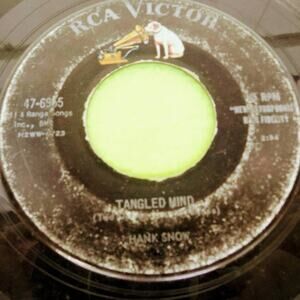Hank Snow - My‎ Arms Are A House / Tangled Mind RCA Victor 45rpm Vinyl Record 7"
